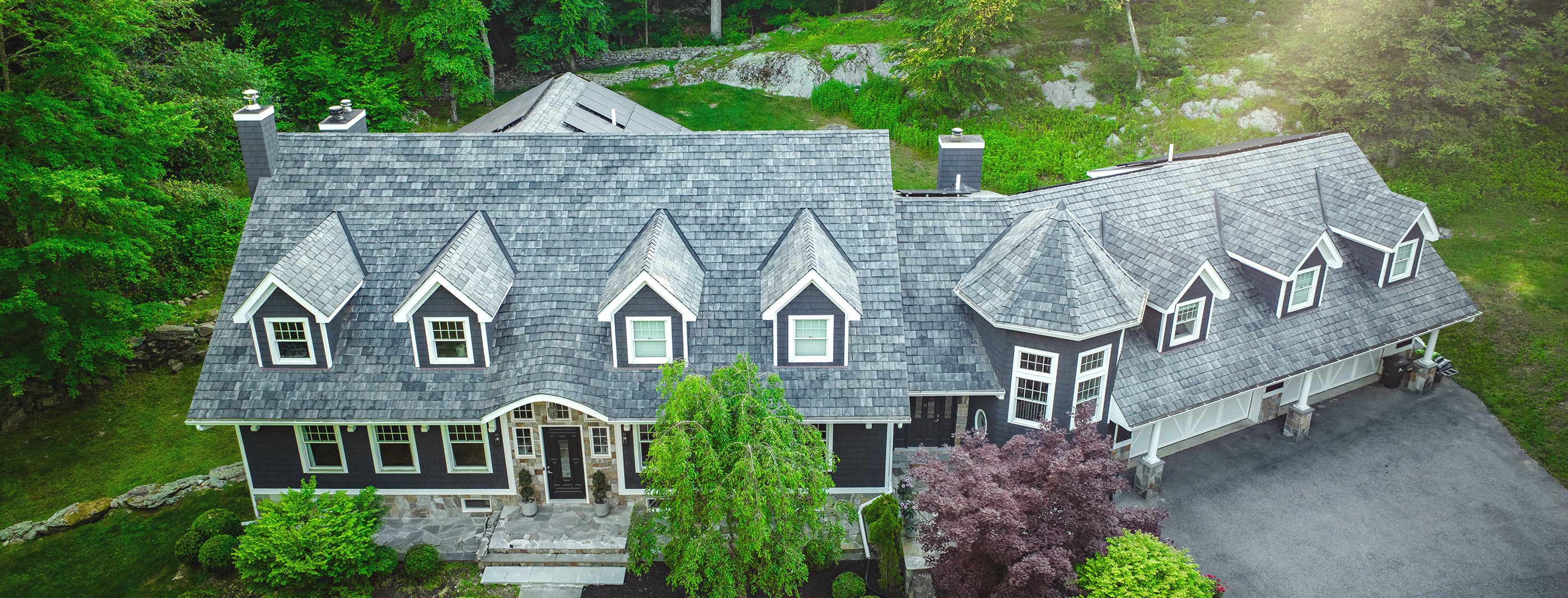 Brava Cedar Shake roof on an estate home