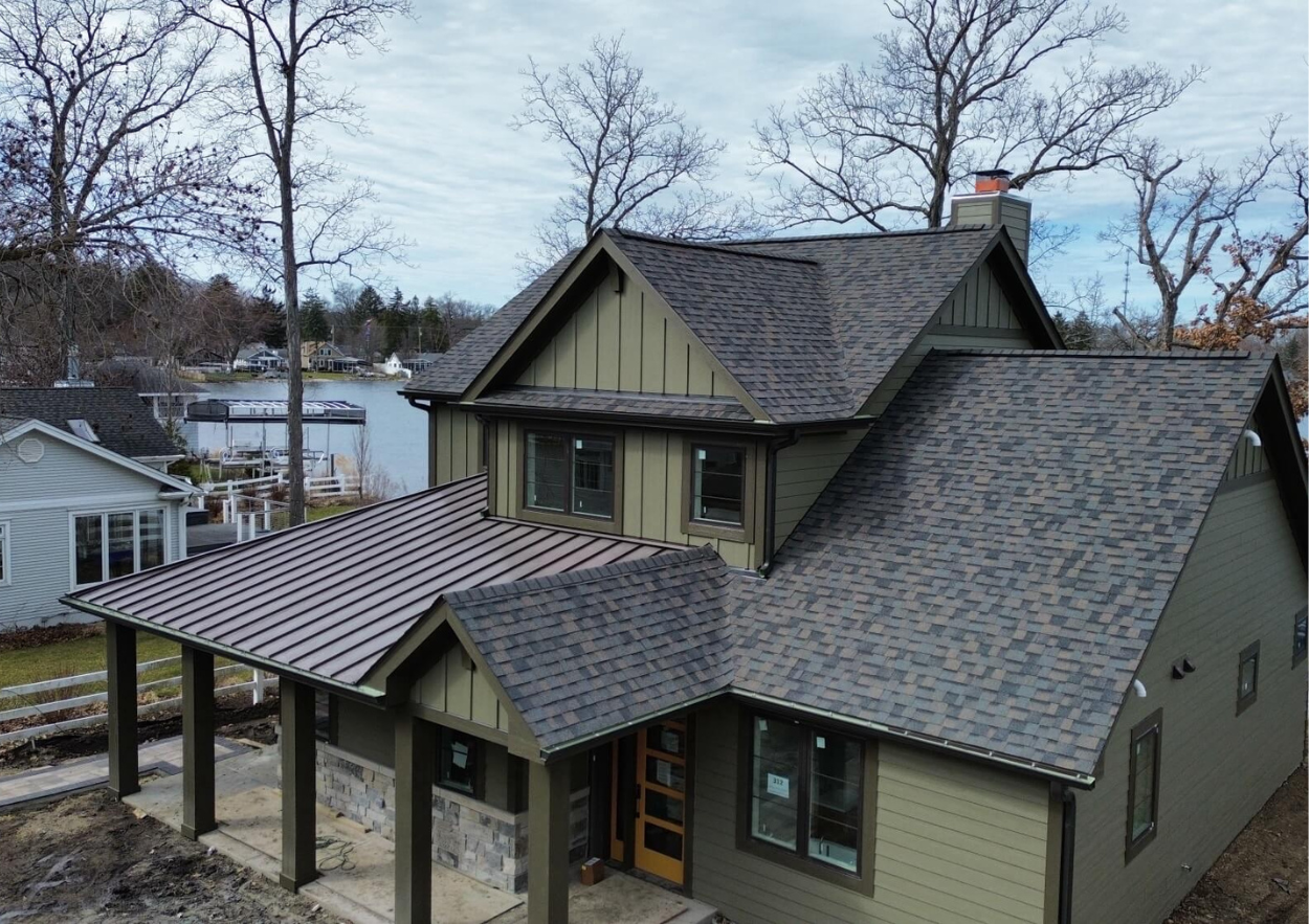 CJM Roofing residential asphalt shingle installation, Northern Illinois