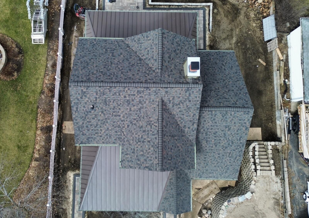 CJM Roofing residential asphalt shingle installation, Northern Illinois