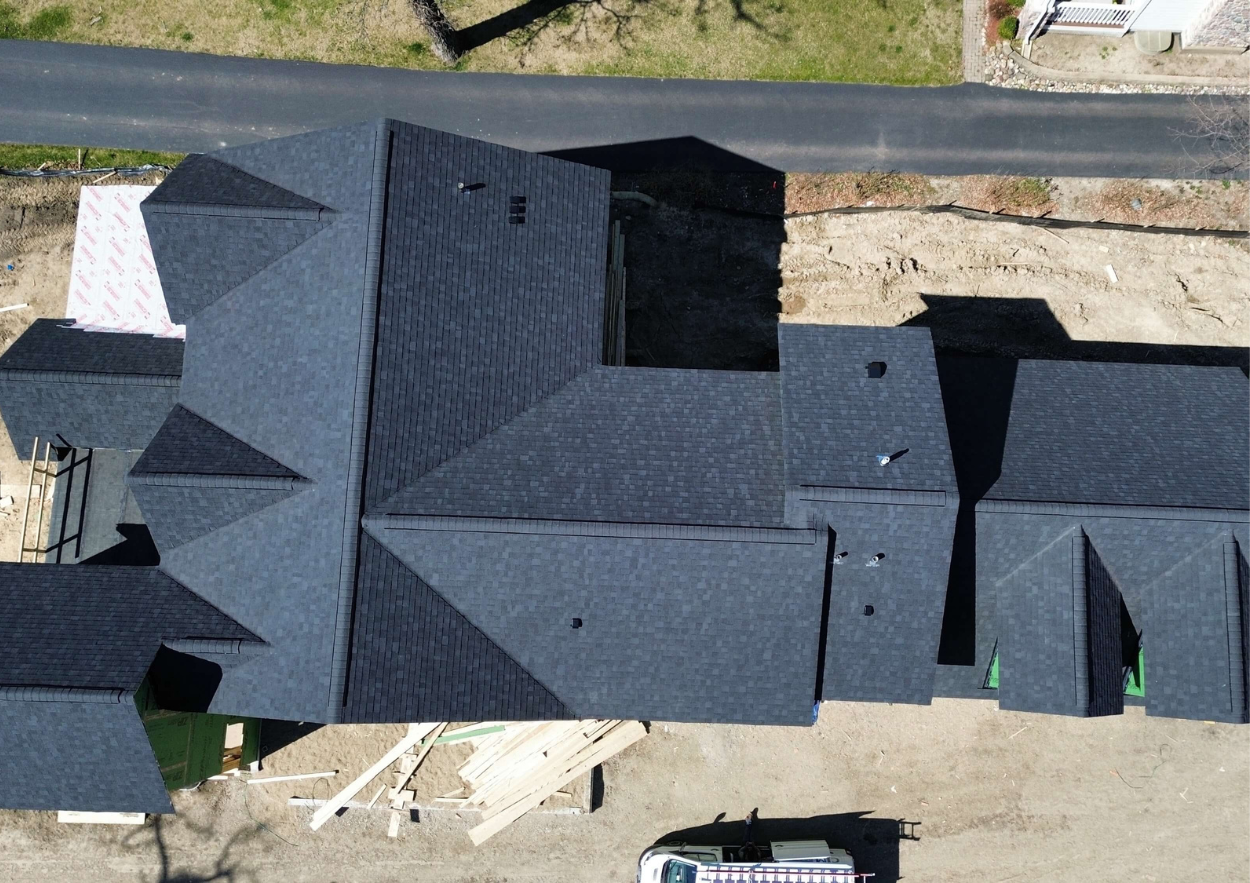 CJM Roofing residential asphalt shingle installation, Northern Illinois